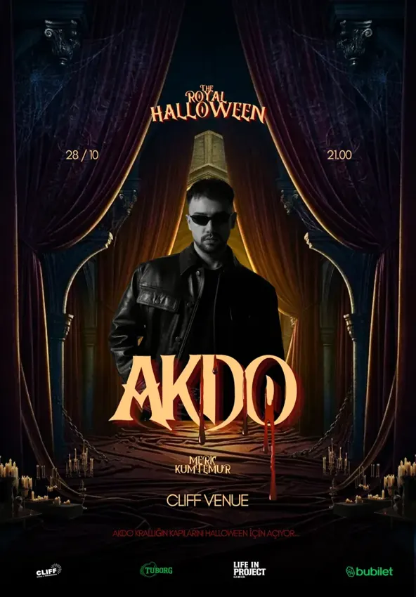 کنسرت AKDO : THE ROYAL HALLOWEEN در ازمیر در Cliff Venue