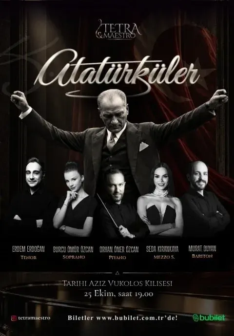 کنسرت ATATÜRKÜLER در ازمیر در Aziz Vukolos Kilisesi