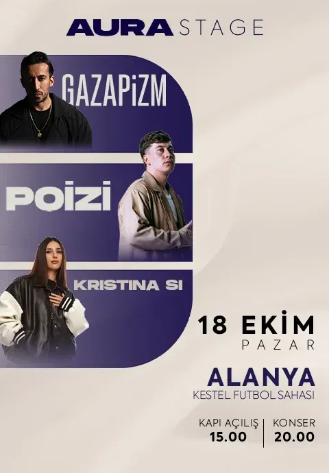 کنسرت Aura Stage در آنتالیا در Alanya Kestel Futbol Sahası