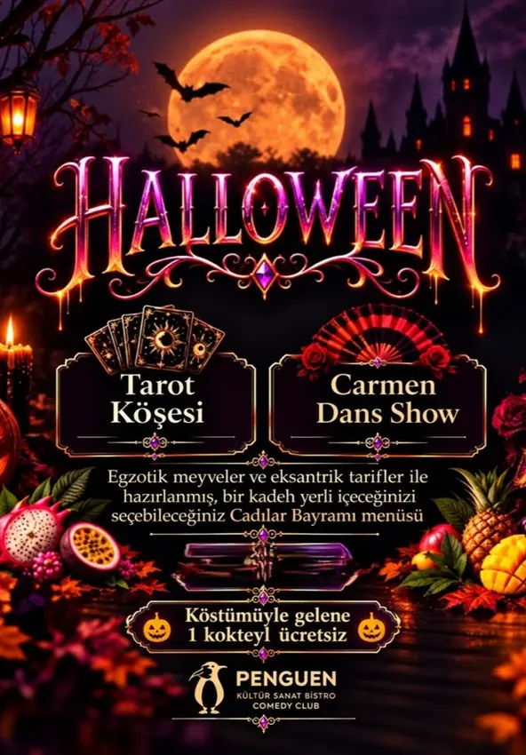کنسرت Cadılar Bayramı Holloween در ازمیر در PENGUEN Kültür Sanat Bistro & Comedy Club