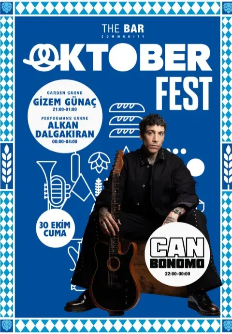کنسرت CAN BONOMO / OCTOBERFEST در آنتالیا در The Bar Kaleiçi