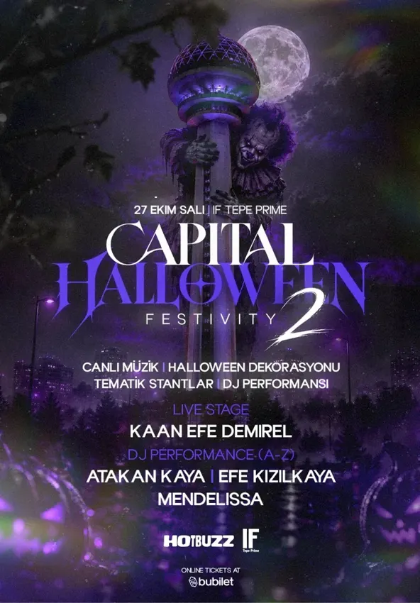 کنسرت CAPITAL : Halloween Festivity 2 در آنکارا در IF Performance Hall Tepe Prime