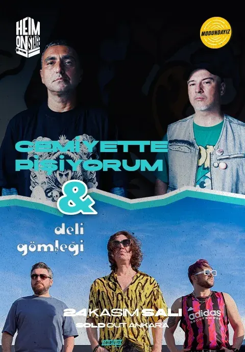 کنسرت Cemiyette Pişiyorum / Deli Gömleği در آنکارا در SoldOut Performance Hall Ankara