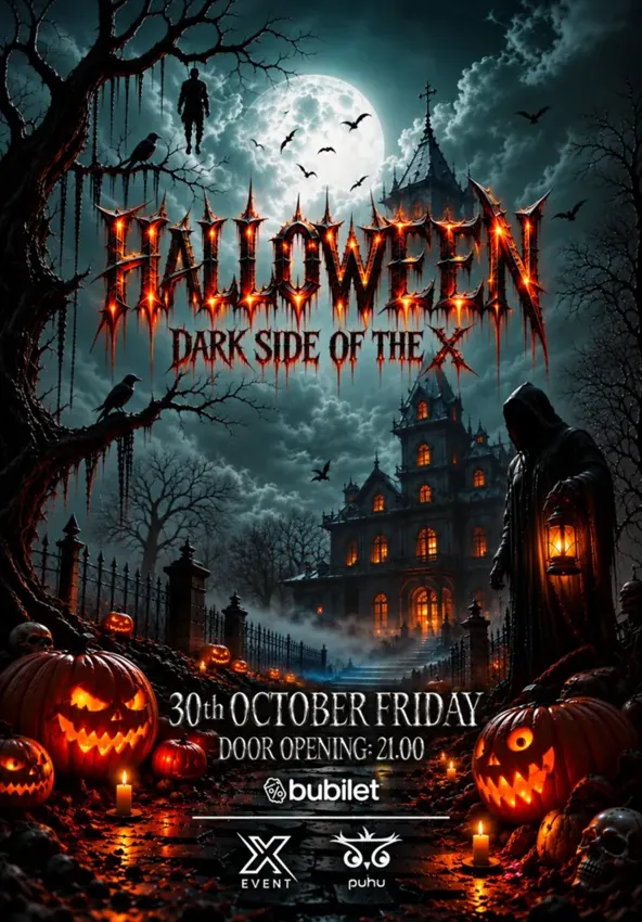 کنسرت Halloween - Dark Side of the X در آنکارا در Puhu Cafe & Bar