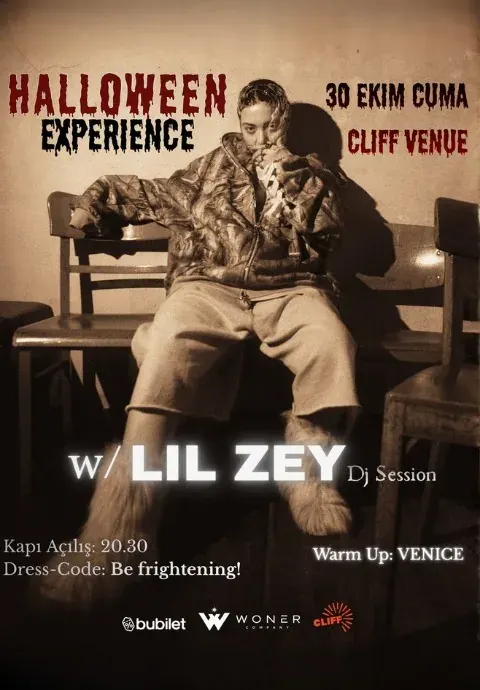 کنسرت Halloween Experience w/ LIL ZEY در ازمیر در Cliff Venue