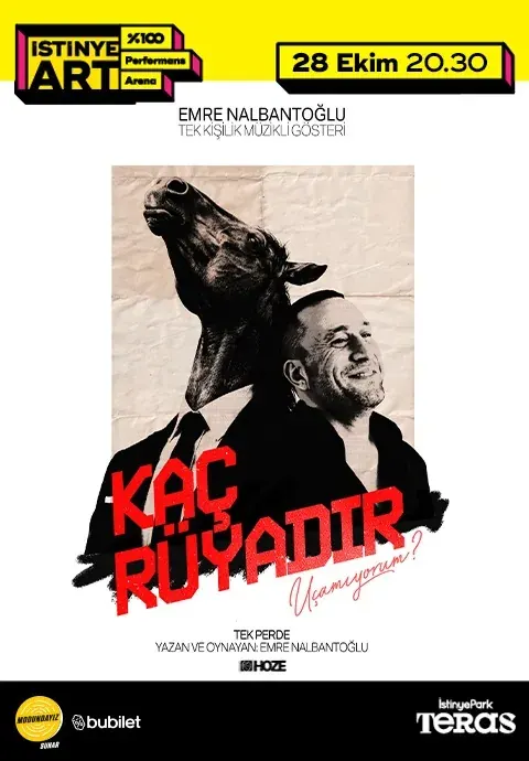 کنسرت Kaç Rüyadır Uçamıyorum? -Emre Nalbantoğlu در ازمیر در İstinyeArt %100 Performans Arena