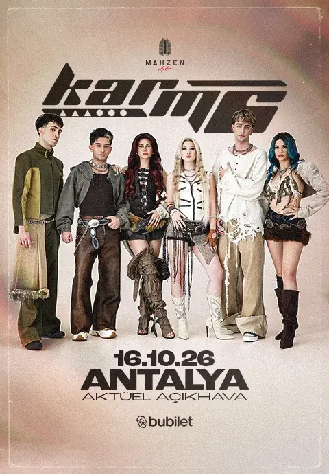 کنسرت KARM6 در آنتالیا در Antalya Aktüel Sahne