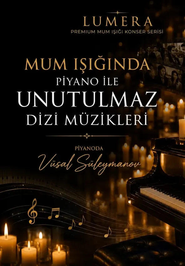 کنسرت Mum Işığında Piyano ile Unutulmaz Dizi Müzikleri در ساکاریا در Sakarya Ted Sahne